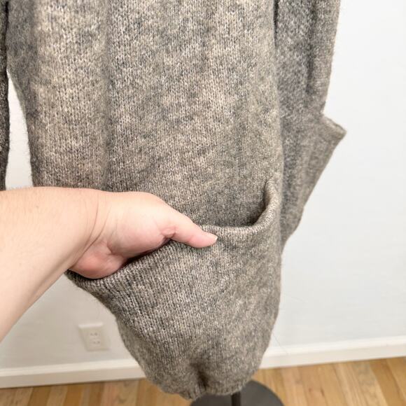 NWT Davi & Dani Pearl Sweater Cardigan Beige Longline Open Front Boho Size 3XL - Picture 6 of 11